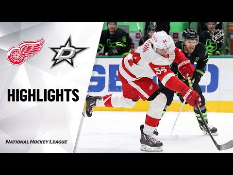 Red Wings @ Stars 1/28/21 | NHL Highlights