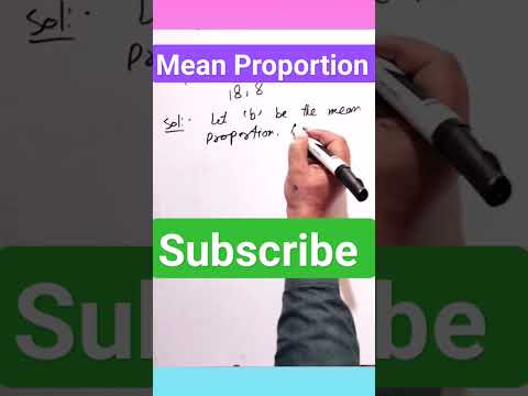 How to Calculate Mean Proportion | Mean Proportion Explained | Mean Proportion Math Class 10
