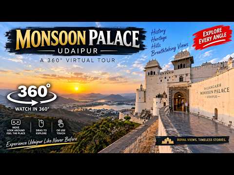 Monsoon Palace Udaipur 360° | Complete Virtual Tour of Sajjangarh Palace 🏰