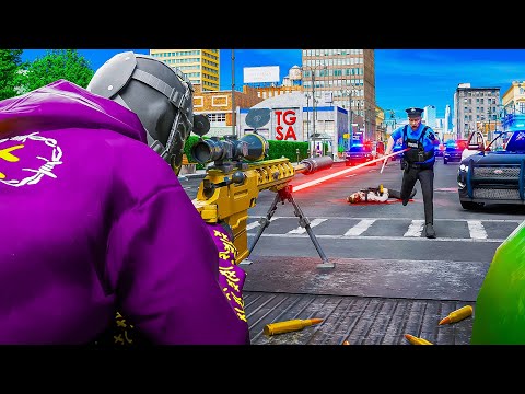 Cops HATED This Gang Sniper In GTA 5 RP