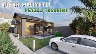 KÜÇÜK ALANDA, DÜŞÜK MALİYETLİ VİLLA ( EV ) BAHÇESİ PEYZAJ TASARIMI