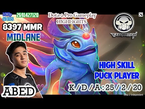 Xctn ABED Playing PUCK MIDLANE - HIGH SKILL PLAYER - DOTA 2 VIDEOS HIGHLIGHTS