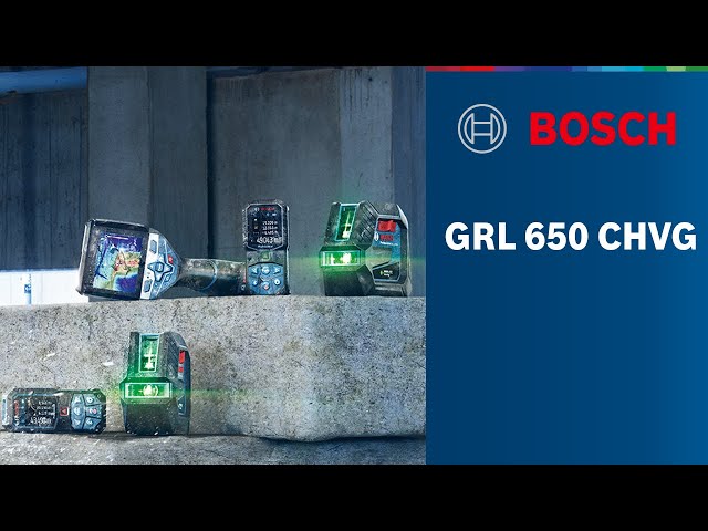 Bosch GRL 650 CHVG 18V Li-ion Rotatielaser set (1x 4.0Ah) in koffer + statief - groen