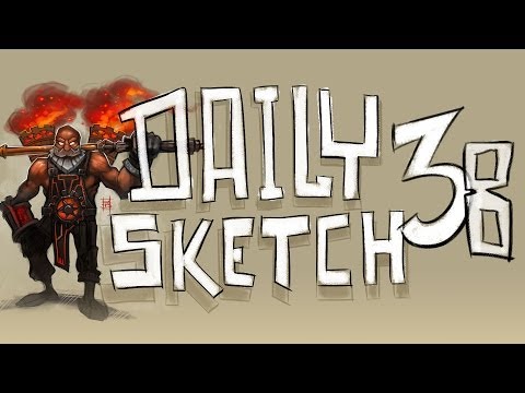 Daily Sketch #38 (Luci's VLOG - can you draw a god of Smite)