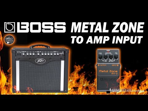BOSS Metal Zone MT-2 to AMP Input  | Peavey Envoy 110 / ZOOM H1.
