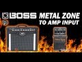 BOSS Metal Zone MT-2 to AMP Input [Peavey Envoy 110 / ZOOM H1].