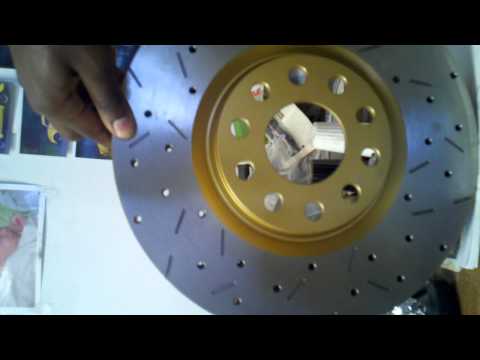 DBA rotors, high performance cross drilled and slotted rotors