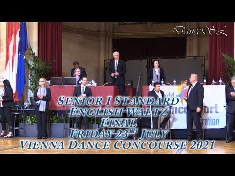 Vienna Dance Concourse 2021 - Senior I Standard Waltz WDSF - Final - 23 July 2021