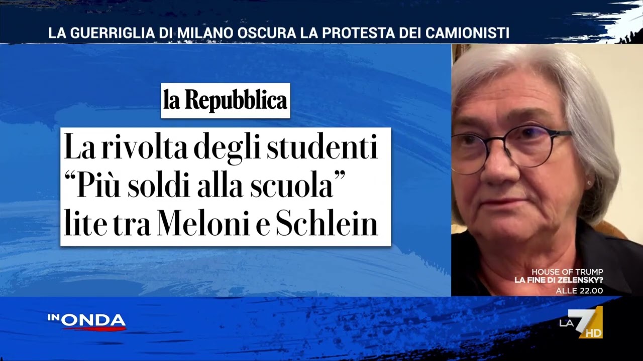 Guerriglia a Milano, Rosy Bindi: “Qualcuno sta indagando su chi è che muove queste masse di ...