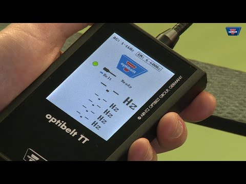 optibelt TT frequency tension tester is used to check the tension of drive belts