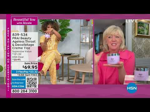 PRAI Beauty 11oz Ageless Throat   Decolletage Creme