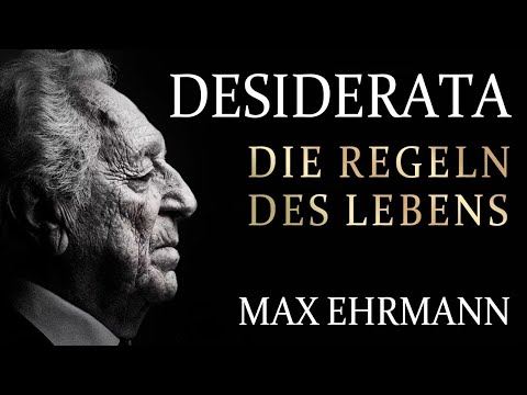 Desiderata: Inspirierendes Gedicht von Max Ehrmann