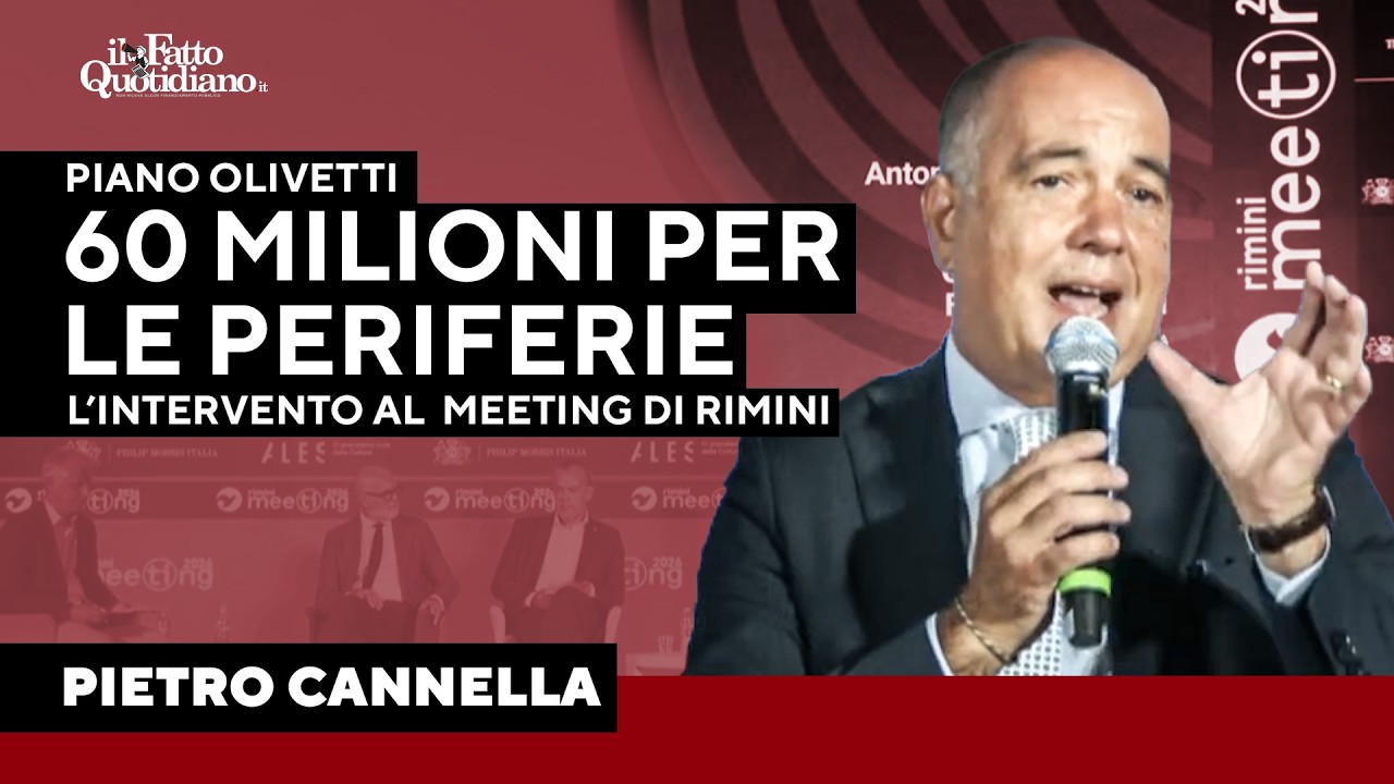 Cannella sul Piano Olivetti: “60 milioni per portare la cultura nelle periferie”