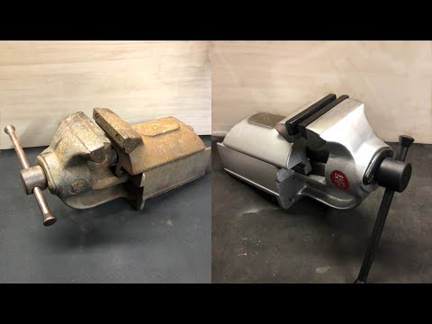 Rusty Old Stuck Vise Restoration- 1960‘s- Perfect