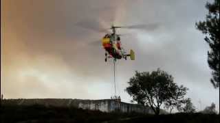 preview picture of video 'Incêndio em Figueiró dos Vinhos - Helicópteros a Abastecer'