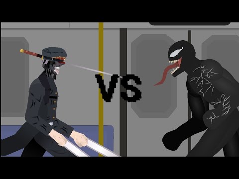 katana man vs Venom [Stick nodes Animation]