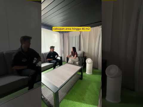 Gambar Krisbow Sync Air Purifier Dengan Circulator 46 m2 CADR 380 m3/jam - Putih