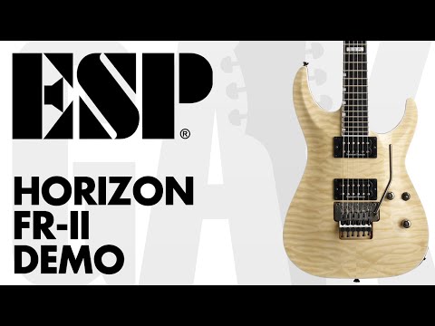Set Through Neck 2010 ESP Standard Horizon FR Quilt - See Thru Black | Japan | Reverb