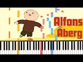 Alfons Åberg Signaturmelodi Synthesia Transkription
