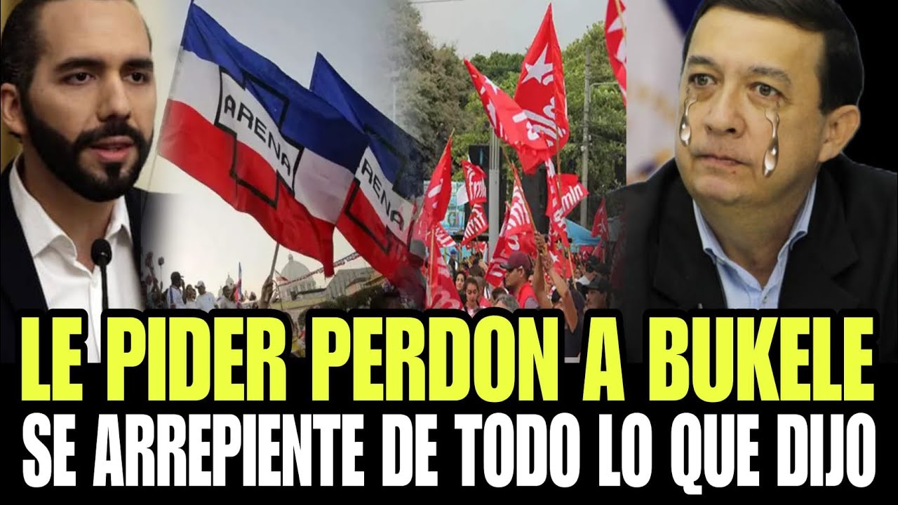 DIOS MIO ARENERO LE PIDE PERDON A NAYIB BUKELE POR TODO LO QUE  LO QUE DIJO DE EL
