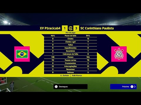XV de Piracicaba 1 x 3 Corinthians