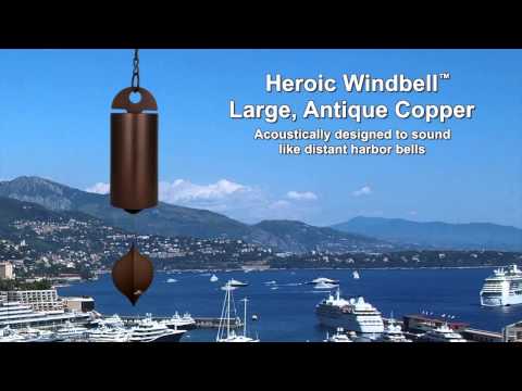 Heroic Windbell - Large, Antique Copper by Woodstock Chimes