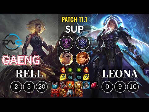 DFM Gaeng Rell vs Leona Sup - KR Patch 11.1