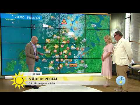 Så blir vädret den sista augustihelgen - Nyhetsmorgon (TV4)