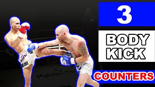 3 Muay Thai Counters - Catch and Counter The Body Kick