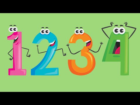 Ensinando os números e a contar de 1 ate 10 em português  - para crianças 1