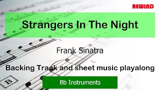 Frank Sinatra Strangers In The Night Bb Tenor Sax Trumpet Clarinet Backing Track and Sheet Music