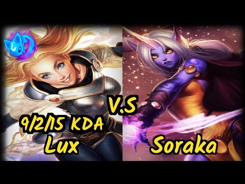 RedBert (LUX) vs SORAKA - 9/2/15 KDA BOTTOM SUPPORT GAMEPLAY - BR Ranked DIAMOND