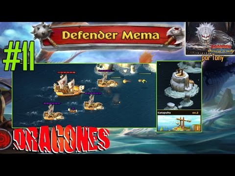 Defender Mema de Flota 11 y catapulta sube nivel 2 - Dragones, Resurgir de Mema #11