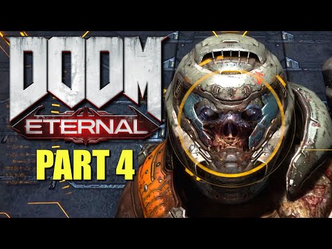 DOOM Eternal Walkthrough - Part 4 - DOOM Hunter Base (Boss Fight)