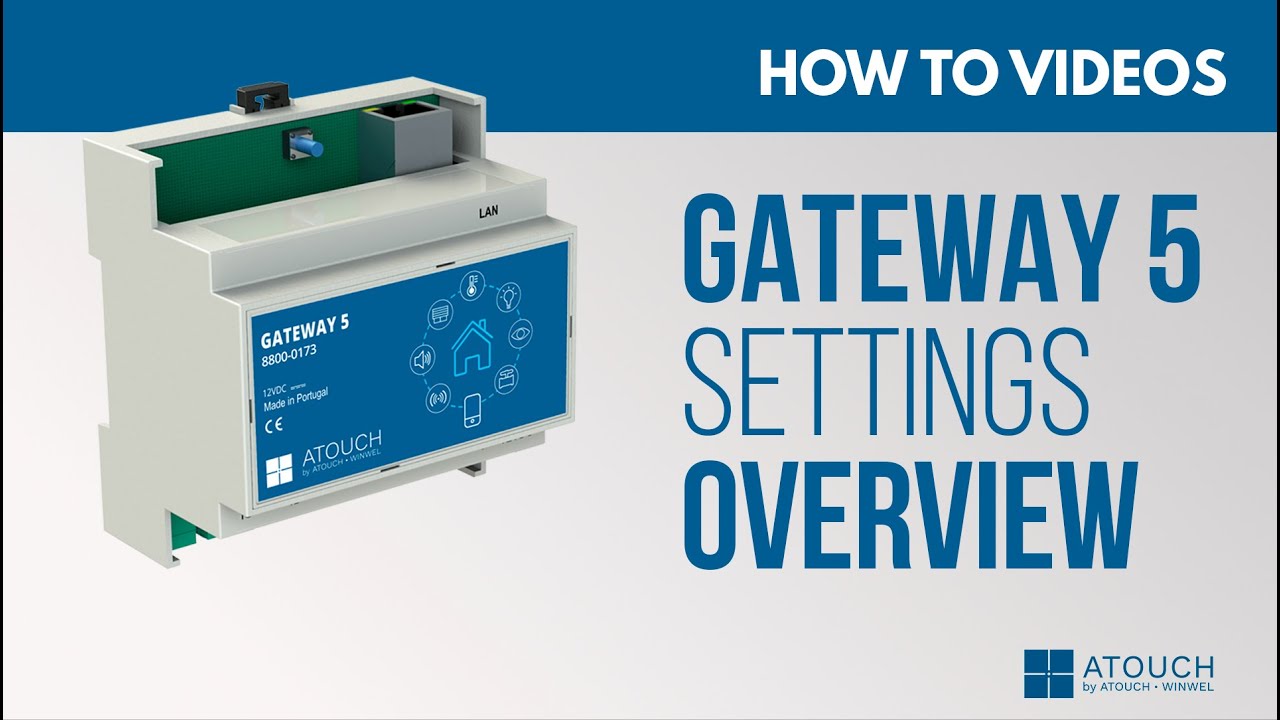 Visão geral das configurações via navegador