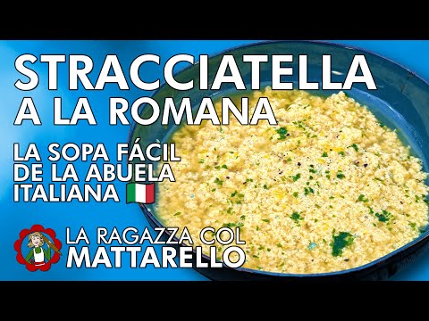 Stracciatella a la Romana 🍲 Sopa Italiana de Huevo y Queso Fácil y Rápida