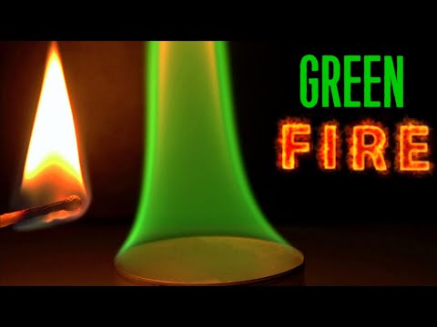 Easy science experiment to do at home || Simple Green Fire Experiment at home