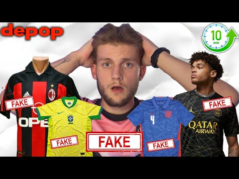 Сколько ПОДДЕЛЬНЫХ футбольных футболок я могу найти на DEPOP за 10 минут?!