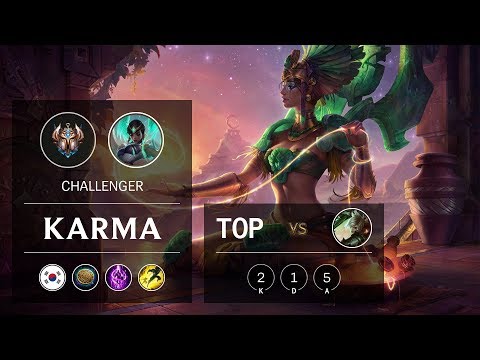 Karma Top vs Riven - KR Challenger Patch 9.10