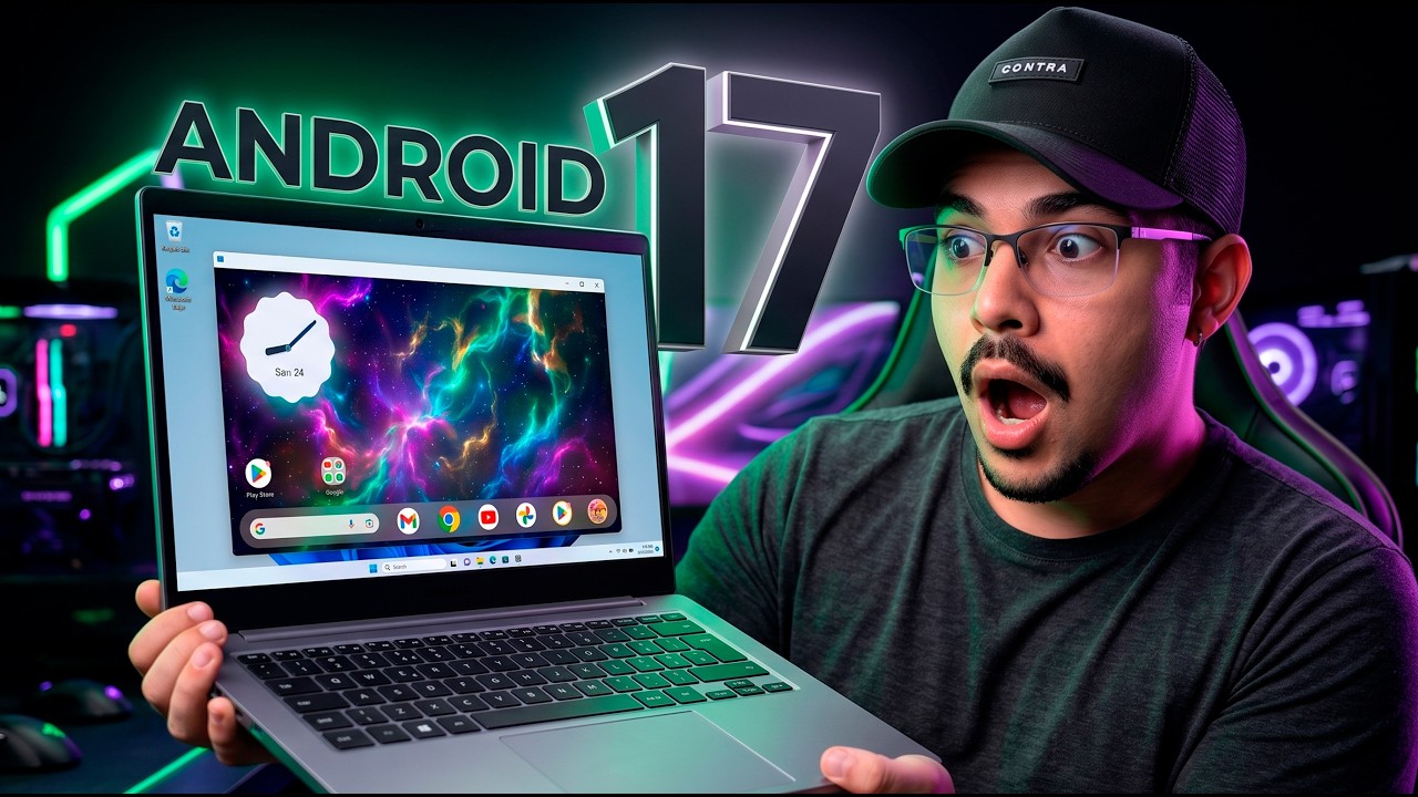 O Android 17 chegou no Windows 11 e está SURREAL 🤯