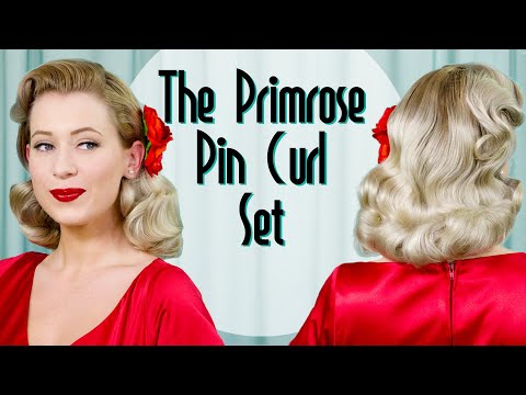The Primrose Pin Curl Set Vintage Hairstyle