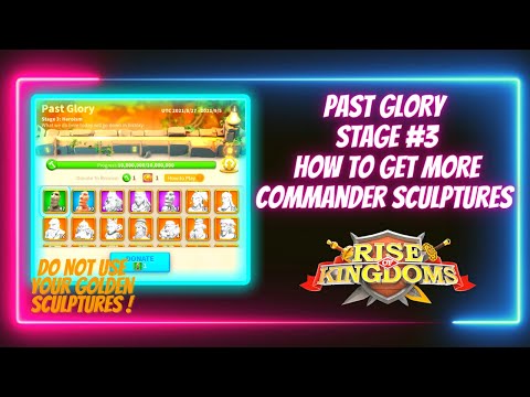 Past Glory Stage 3 Heroism - How to get more Sculptures ?