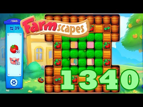 Farmscapes Level 1340 HD Gameplay Walkthrough | 3 - match game | android | ios | pc | GameGo Game