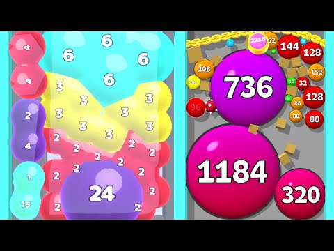 Melty Bubble vs Puff Up - Math Games (Merge Blob 2048) Puzzle