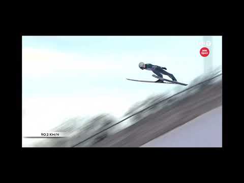 Piotr Zyla with a very good 2nd jump in Garmisch - brings him into the leader box