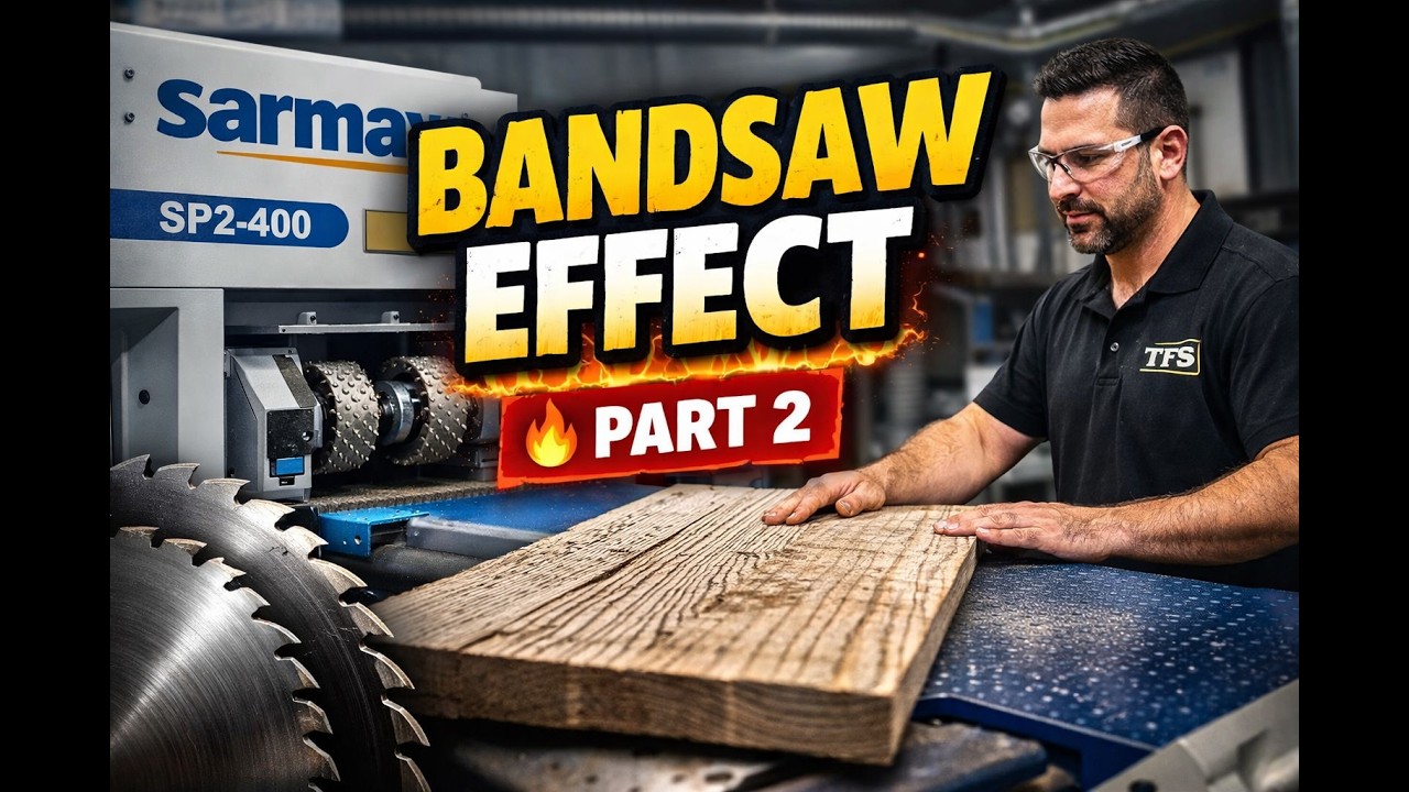 Sarmax Cheyenne SP2-400 with Huron Head | Bandsaw Effect Distressing & Wood Finishing Training