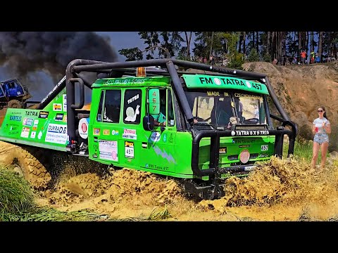 Tatra Stuck in Mud -  Truck Сompetitions | 6×6 | 8×8 | Offroad Truck Trial Kunštát