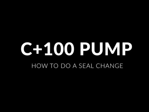 HOW TO DO A SEAL CHANGE ON OUR C+100 PUMP