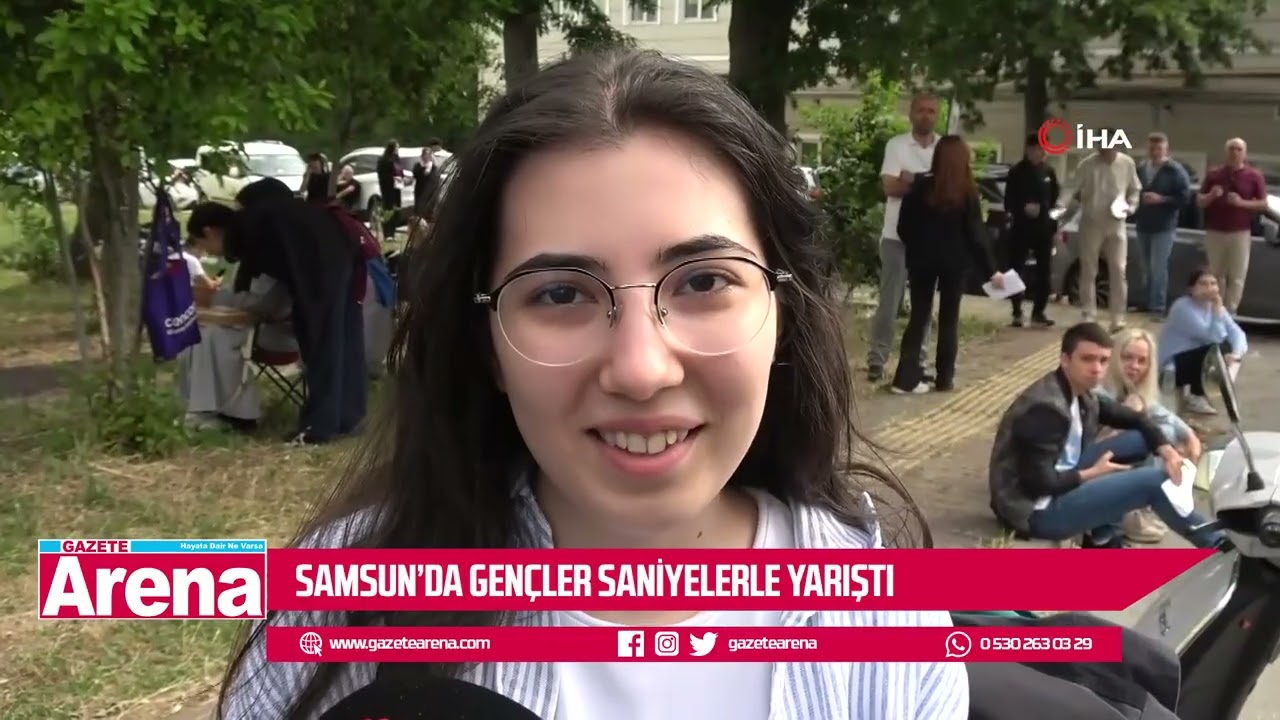 Samsun'da gençler gelecekleri için saniyelerle yarıştı