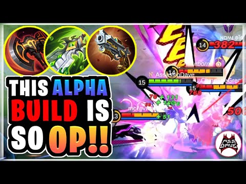 ALPHA FULL DAMAGE BUILD IS CRAZY! Mobile Legends